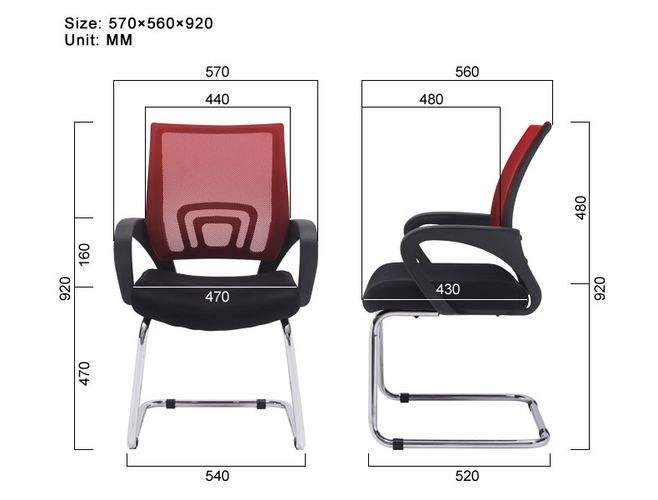 人机工程学椅子的尺寸和设计2.jpg