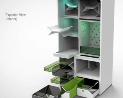 创意生态冰箱设计，模块化家用电冰箱设计欣赏