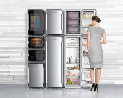 模块化冰箱创意设计，多功能可扩容厨房整体解决方案