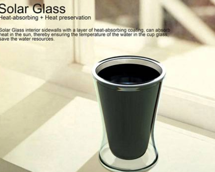 太阳能保温杯创意设计，可保持或者延续杯子内温度