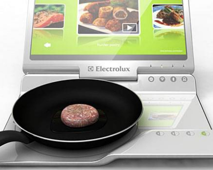 伊莱克斯笔记本电磁炉创意设计，数码控最爱的烹饪工具设计