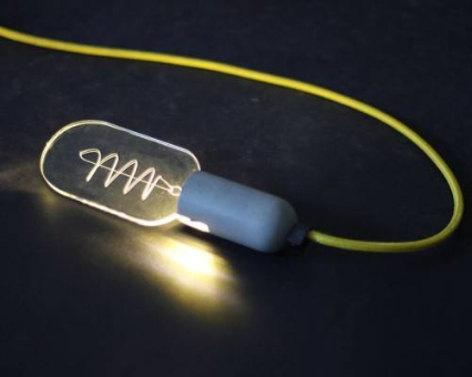 扁平化的LED灯具设计，新奇的led灯泡外观造型设计